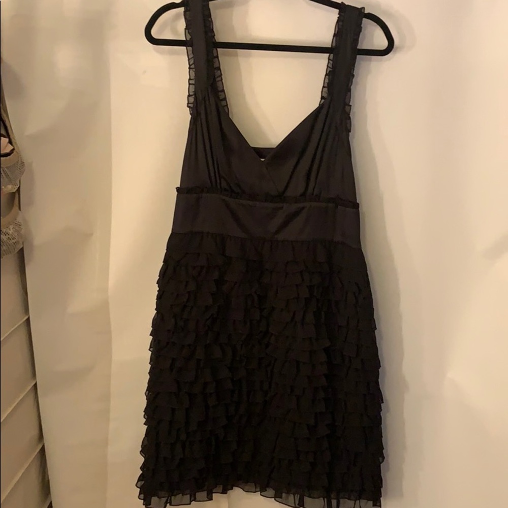 Kensie Ruffle Black Dress